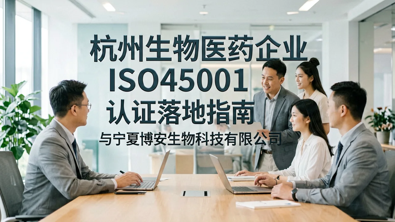 杭州生物医药企业ISO45001认证落地指南